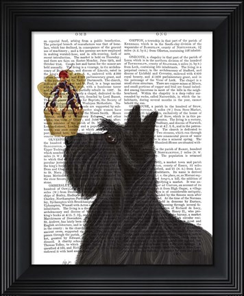 Framed Scottish Terrier Ice Cream Print