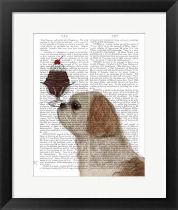 Framed Shih Tzu Ice Cream Print