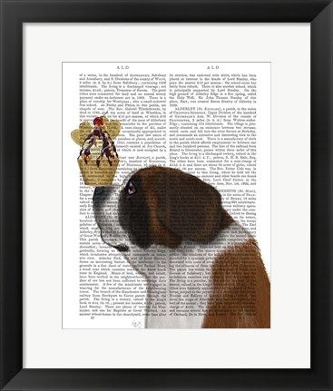 Framed St Bernard Ice Cream Print