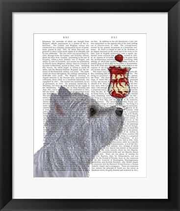 Framed Westie Ice Cream Print