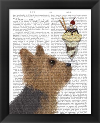 Framed Yorkshire Terrier Ice Cream Print