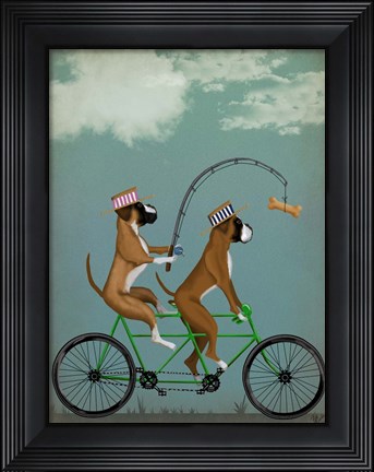 Framed Boxer Tandem Print