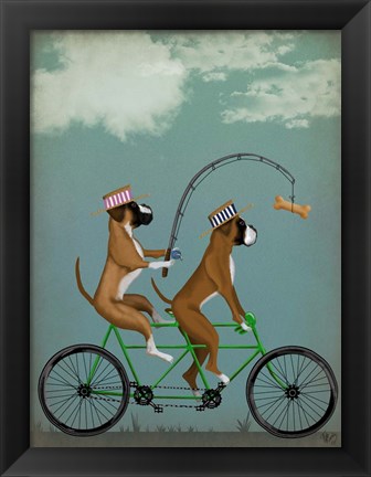 Framed Boxer Tandem Print