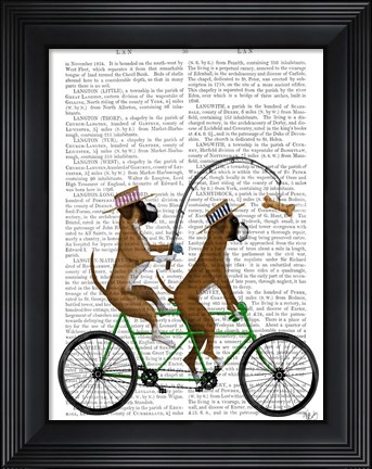 Framed Boxer Tandem Print