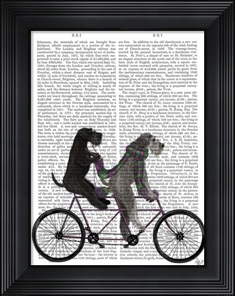 Framed Schnauzer Tandem Print