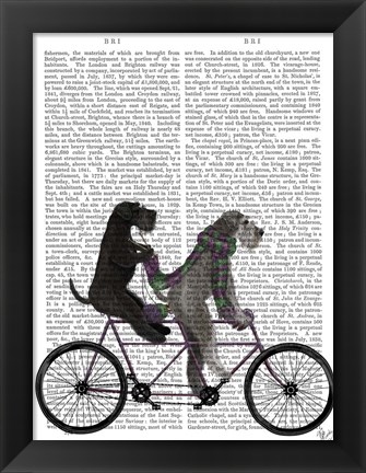 Framed Schnauzer Tandem Print