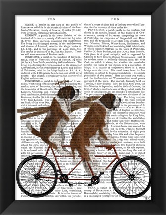 Framed St Bernard Tandem Print