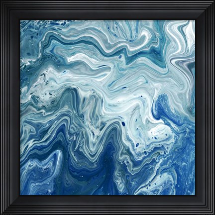 Framed Indigo Minerals I Print