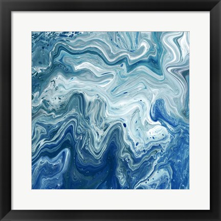 Framed Indigo Minerals I Print