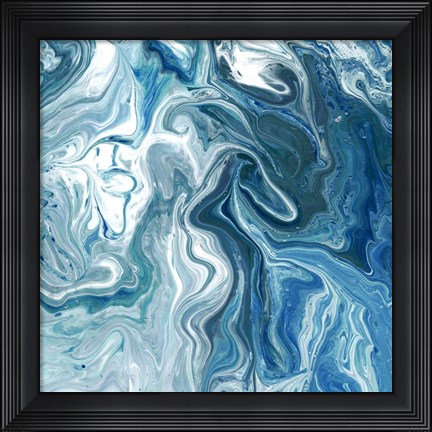 Framed Indigo Minerals II Print