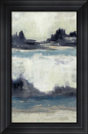 Framed Peaceful Mountain I Print