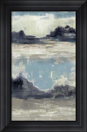 Framed Peaceful Mountain III Print