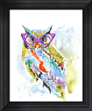 Framed Smarty-Pants Owl Print