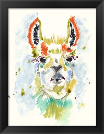 Framed Hifi Llama I Print