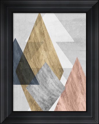 Framed Peaks I Print