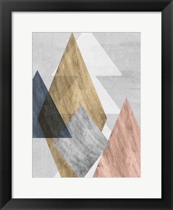 Framed Peaks I Print