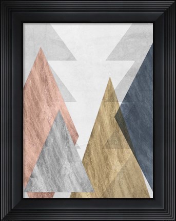 Framed Peaks II Print