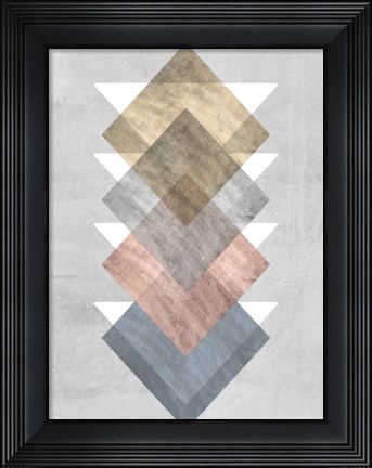 Framed Diamond Allign I Print