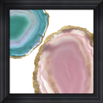 Framed Gem Stones I Print