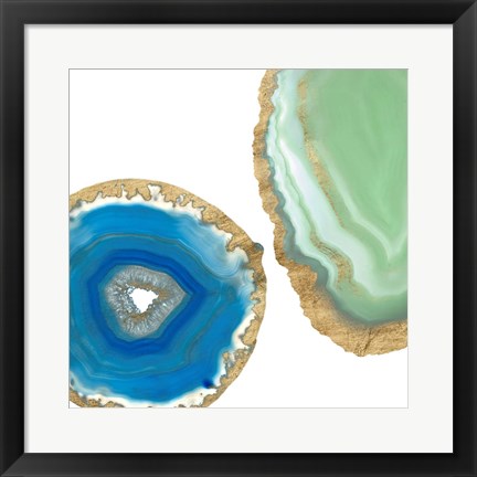 Framed Gem Stones III Print