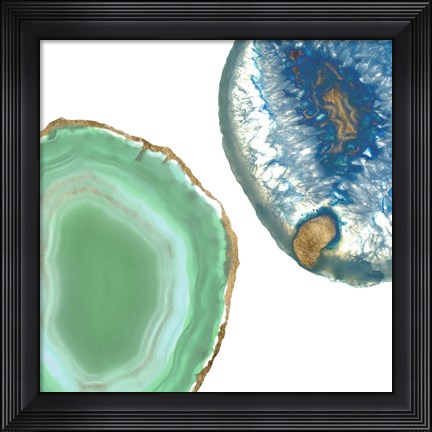 Framed Gem Stones IV Print