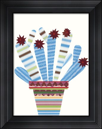 Framed Cheerful Succulent I Print