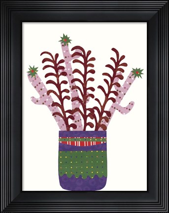 Framed Cheerful Succulent II Print