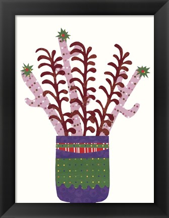 Framed Cheerful Succulent II Print