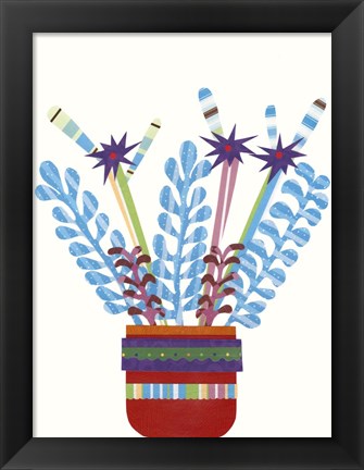 Framed Cheerful Succulent IV Print