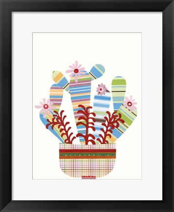 Framed Cheerful Succulent VI Print