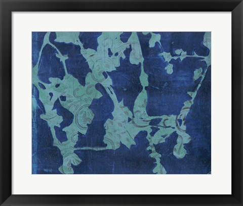 Framed Brackish Flowers I Print