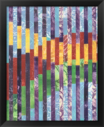 Framed Quilted Monoprints I Print
