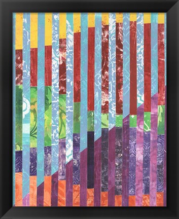 Framed Quilted Monoprints III Print