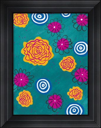 Framed Flower Pop I Print