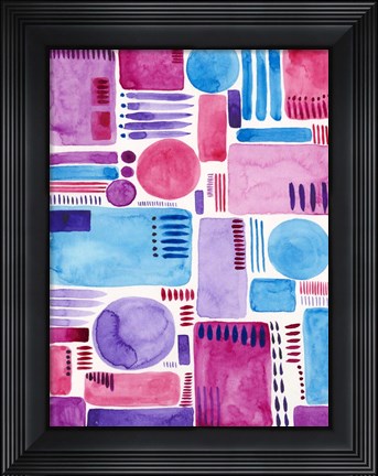 Framed Mod Shapes II Print