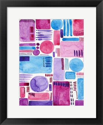 Framed Mod Shapes II Print