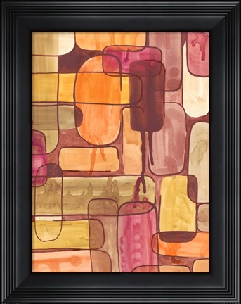 Framed Mod Sunset II Print