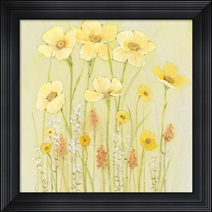 Framed Soft Spring Floral I Print