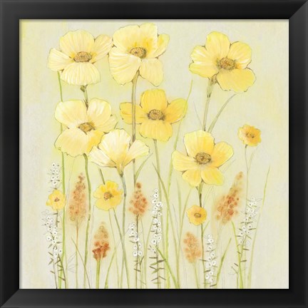 Framed Soft Spring Floral II Print