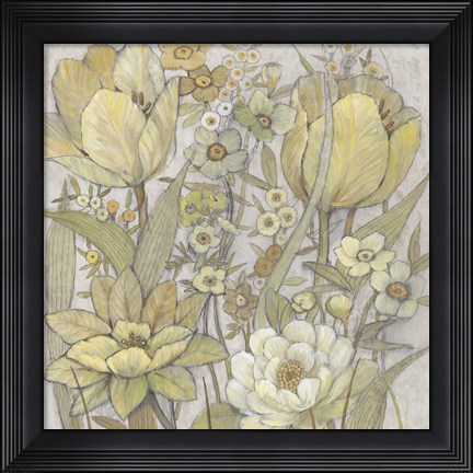 Framed Mix Floral I Print