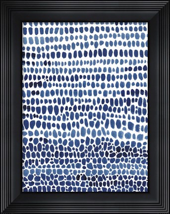 Framed Blue Progression II Print