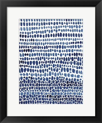 Framed Blue Progression II Print