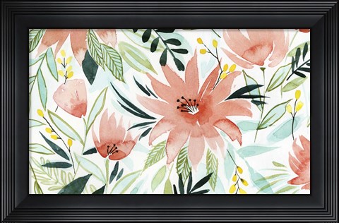 Framed Tropical Drift I Print