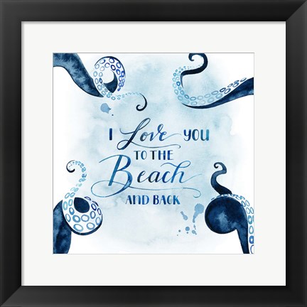 Framed Sea Lovers IV Print