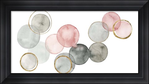 Framed Gilded Spheres II Print