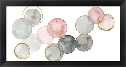 Framed Gilded Spheres II Print