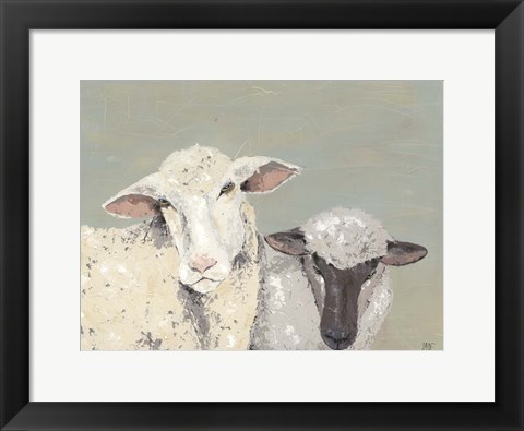 Framed Sweet Lambs I Print