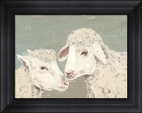 Framed Sweet Lambs II Print