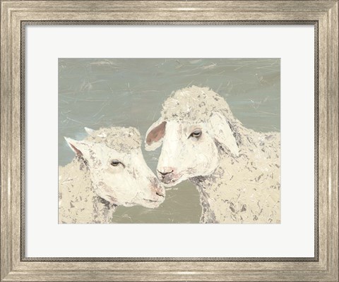 Framed Sweet Lambs II Print