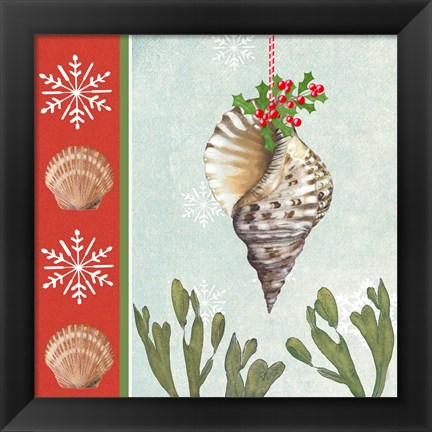 Framed Christmas Coastal II Print